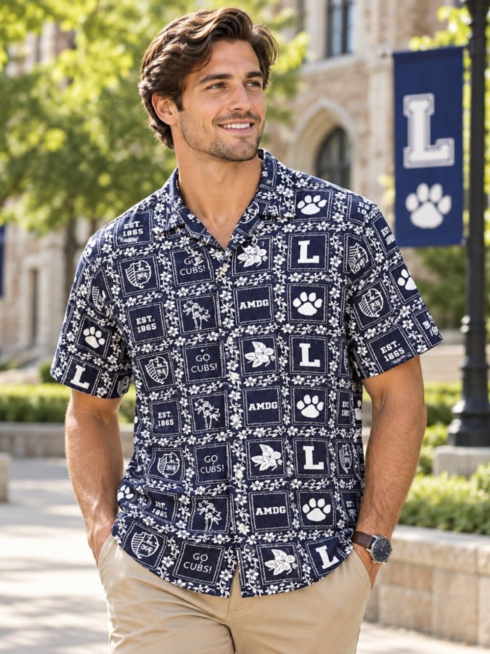 Reyn Spooner Short Sleeves Men's Shirt Floral Printed Buttondown Navy 3XL 287050